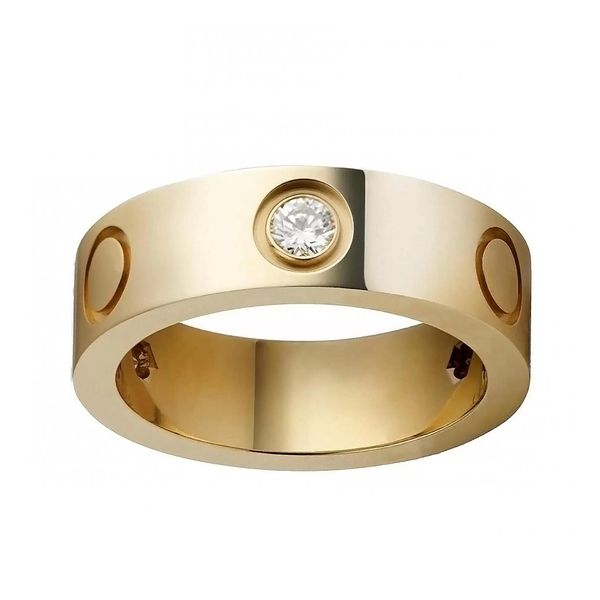 

love rings titanium steel men and women designer ring couple screws rings jewelry gifts width 4mm 5mm 6mm, Silver