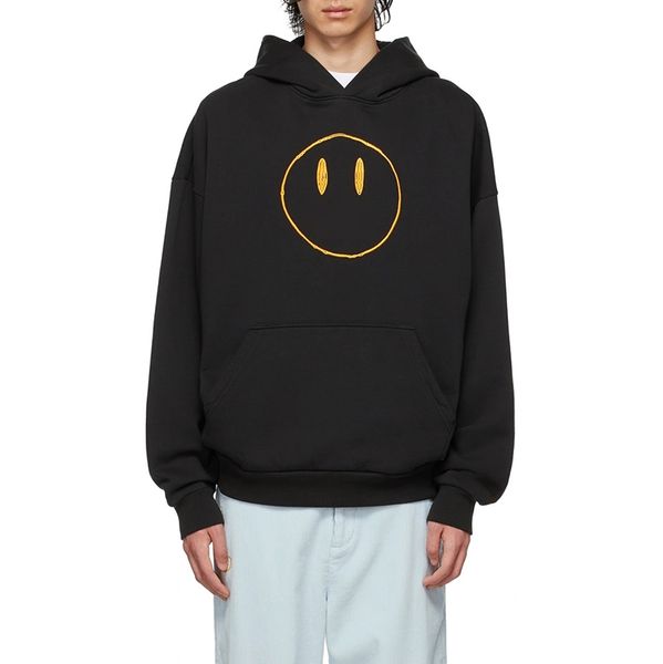 

22fw men's women exclusive painted mascot hoodies cartoon simple classic autumn winter pullover sweater fashion casual high street hood, Black