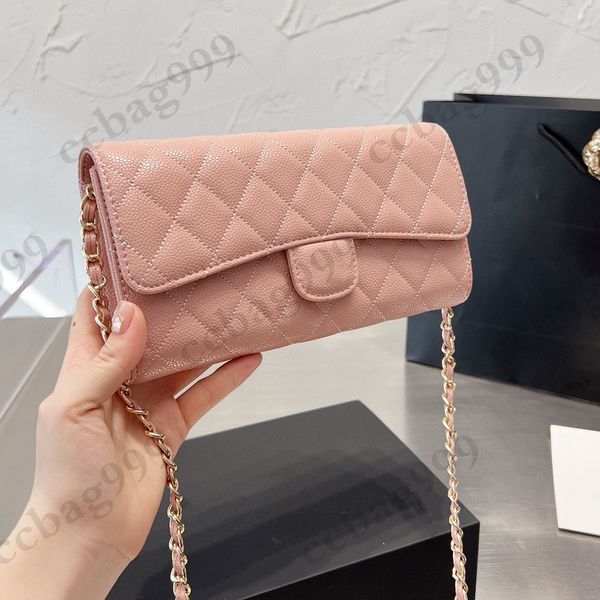 

french mini cover long designer bags women calfskin classic mini genuine leather purses diamond quilted hardware shoulder crossbody wallets