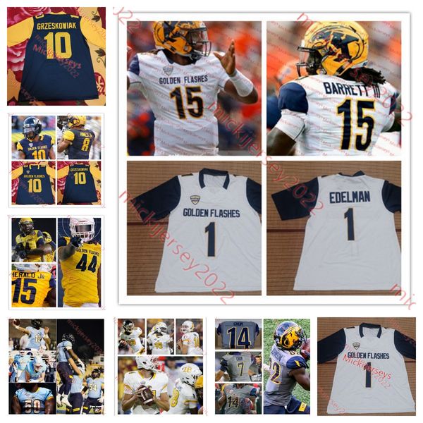 

kent stitched football mens custom state golden flashes 43 chase fortkamp chandler galban kesean gamble gavin garcia jamir gardner jameel ga, Black