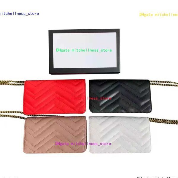 

with box luxurys designers bags handbag purses woman fashion clutch purse chain crossbody shoulder bag #g488426