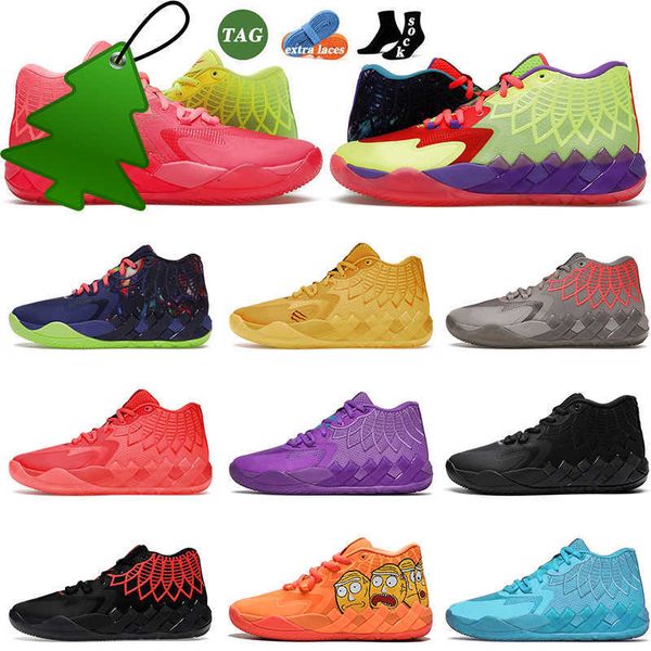 

basketball shoes fashion lamelo ball mb.01 men basketball shoes pumps black blast buzz city not from here queen city rick and morty rock