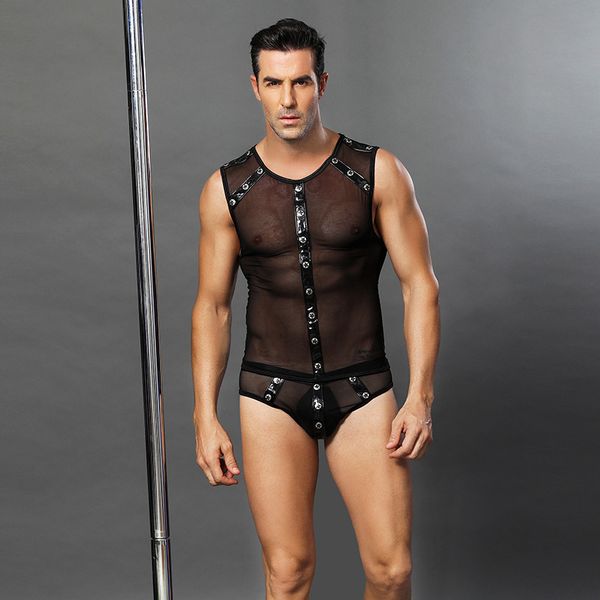 

set erotic male waiter outfit cosplay costume attractive barmen french maid game stage bar waiter sets, Black;white