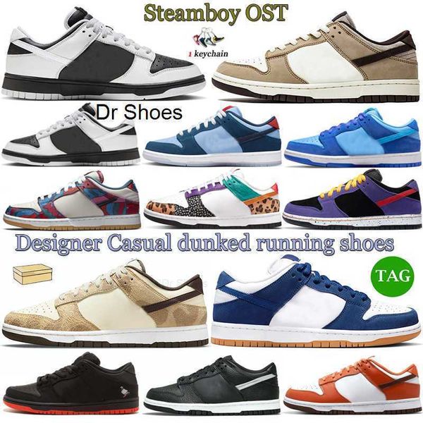 

steamboy ost men running shoes sneakers dunked reverse panda patchwork white university red cheetah chunky dunky women outdoor sports