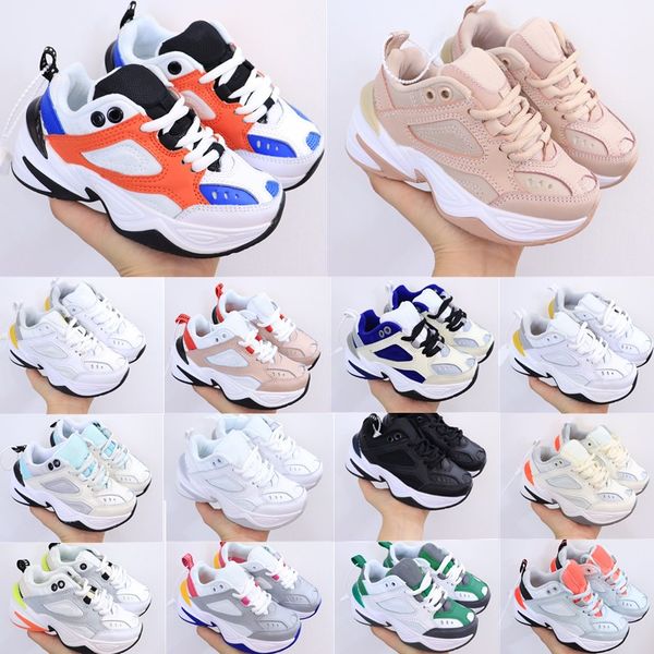

monarch m2k kids shoes tekno zoom 2k boys girls youth designer running shoes triple black royal blue outdoor sports sneakers infants toddler