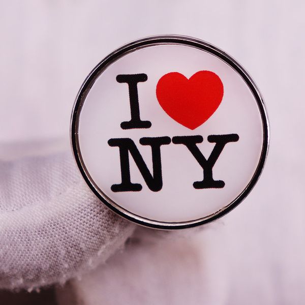 

i love new york ny logo badge tourism symbol brooch pins funny anime pin, Blue
