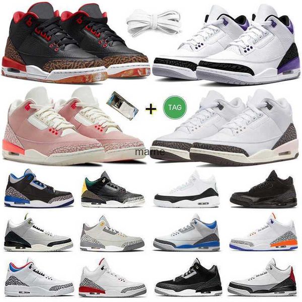 

jumpman 3 3s og mens retro basketball shoes dark iris cardinal red kumquat neapolitan muslin desert elephant rust pink black cat men women