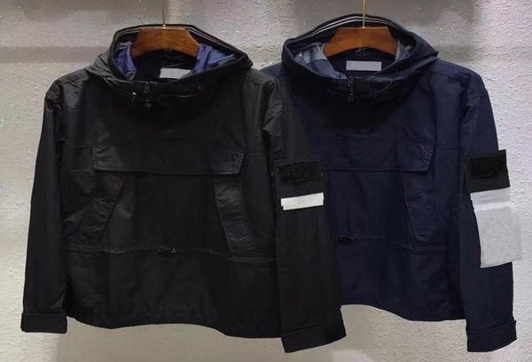 

men039s spring and autumn zipper jacket casual waterproof long sleeves hooded windbreaker coats6887344, Black;brown