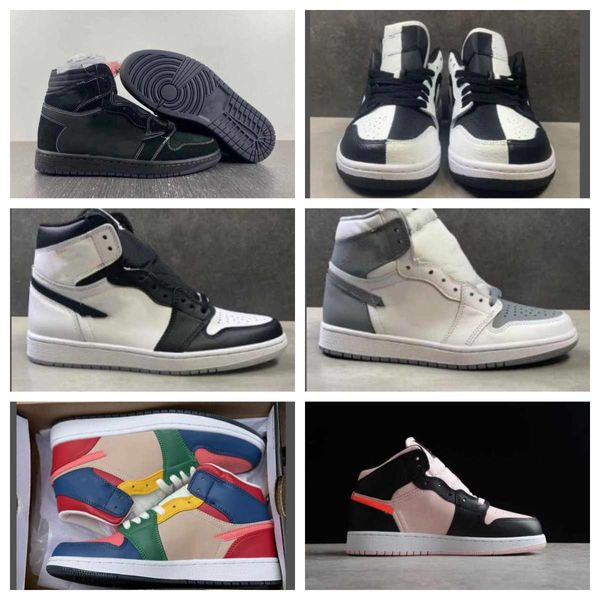 

basketball shoes mens women jumpman 1high og voodoo black phantom invert visionaire obsidian silver toe high hyper royal university blue unc