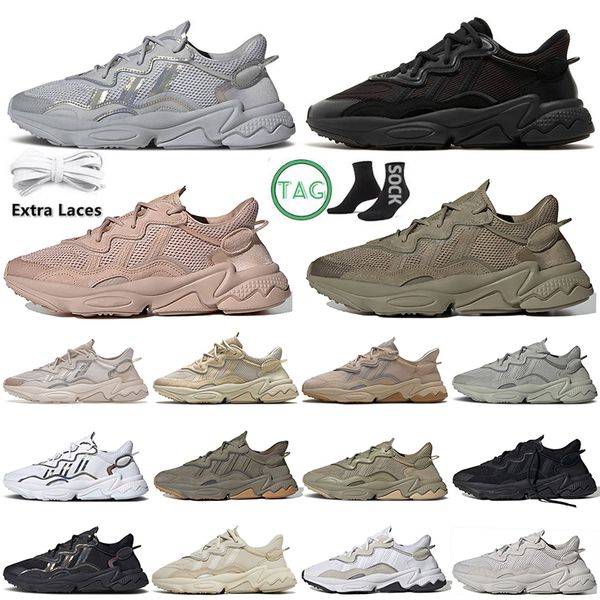 

ozweego designer casual shoes for men women mens black white bliss iridescent ash pearl trace khaki cargo trainers outdoor sports sneakers j