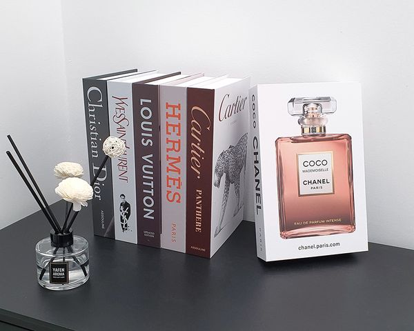 

luxury simulation fake books for decor openable storage box modern simple coffee table villa le home bedroom room props