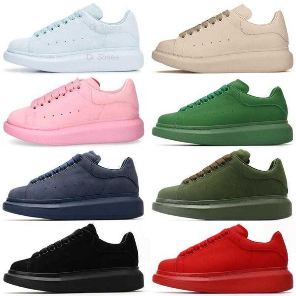 

men shoe sneakers casual shoes fashion women mens leather lace up platform oversized sole white black 35- sneaker ' 'mcqueens &#03