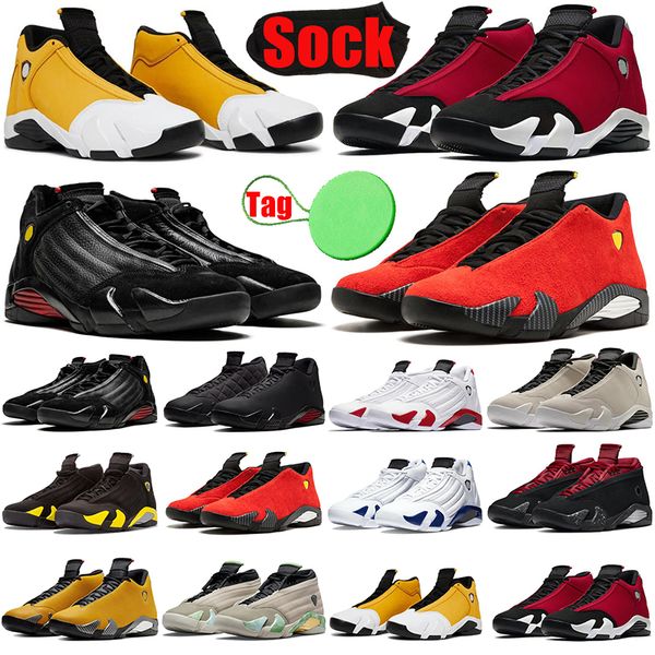 

14 14s men basketball shoes jumpman light ginger gym blue red lipstick gold challenge last sfortune hyper royal candy cane mens trainers spo