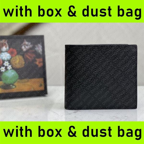 

428726 marmont leather bi-fold bifold wallet designer mens twofold compact multiple money clip wallet pocket organizer card holder272l, Red;black