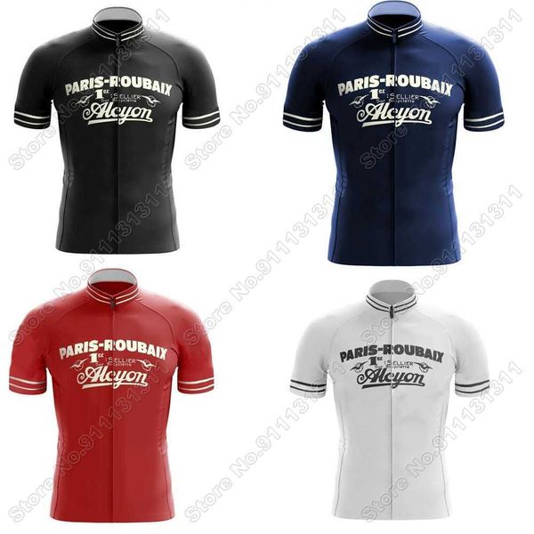 

Outdoor T-Shirts 2022 PARIS-ROUBAIX Cycling Jersey Retro Cycling Clothing Men Road Bike Shirts France Tour Bicycle Tops MTB Maillot Ropa Ciclismo