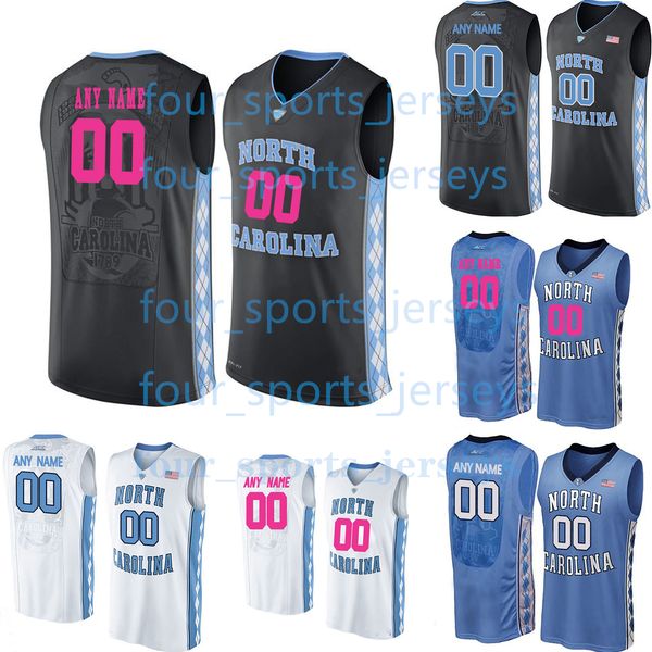 

custom ncaa north carolina tar heels college basketball stackhouse little jamison felton barnes carter jackson paige worthy wallace beau may, Black;red