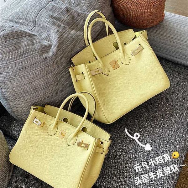 

designer handbag herme birkins racecoice bag chicken yellow fashion premium leather high-capacity female commuter zc o1w5