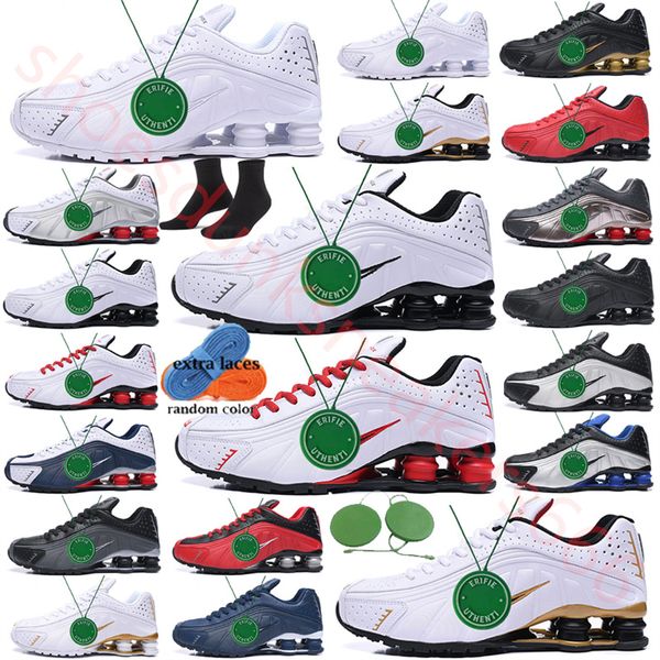 

men shoxs running shoes tl r4 nz leven triple black white 301 803 809 metallic silver pure platinum dark blue volt skepta blue mens trainers