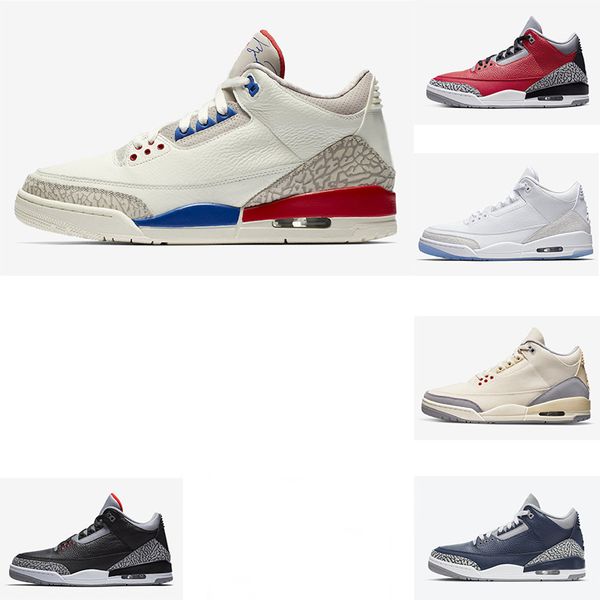

jumpman 3 3s men basketball shoes cardinal fire red cement black cat lucky green infrared toro bravo cool grey womens mens trainers sports s
