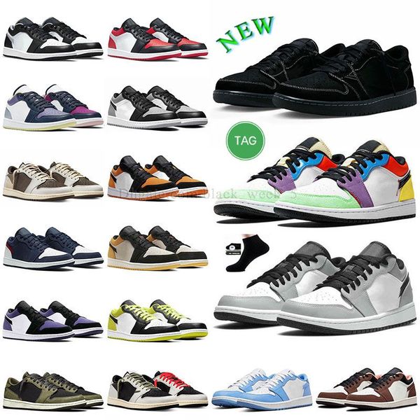 

jumpman 1 low black phantom basketball shoes designer mens womens 1s reverse mocha brown light smoke grey true blue midnight navy arctic pin
