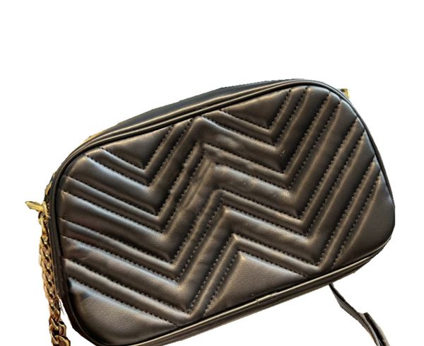 

wave pattern shoulder bag designer designed women's solid color chain camera bag