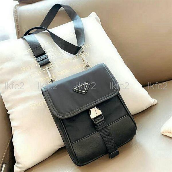 

fashion black phone bags designer crossbody single shoulder brand purses wallets casual mini change bag nylon envelopes with trian237t