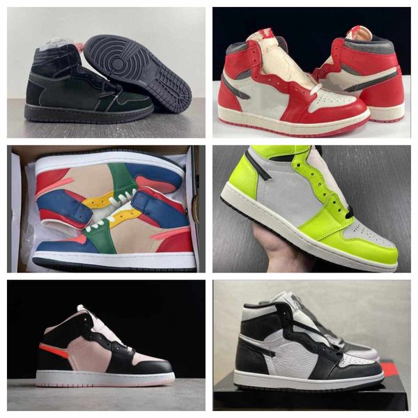 

basketball shoes 1 high og voodoo black phantom wmns authentic chicago reimagined 1s fearless trainers sneakers with size eu36-46