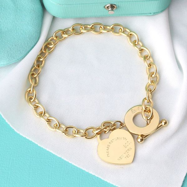 

luxurys link designer bracelet women lucky link charm bracelets love trendy fashion no fading fine jewelry elegant temperament versatile lev, Golden;silver