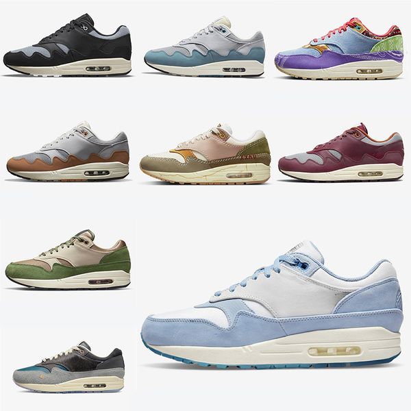 

2022 new max 1 women mens running shoes travis baroque brown leather saturn gold cactus jack cave stone black white red smax trainers sneake