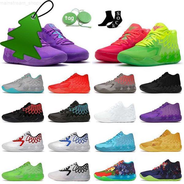 

shoes roller lamelo ball shoes mb.01 lo mens basketball shoe 1of1 queen city rick and morty rock ridge red blast buzz city galaxy unc, Black