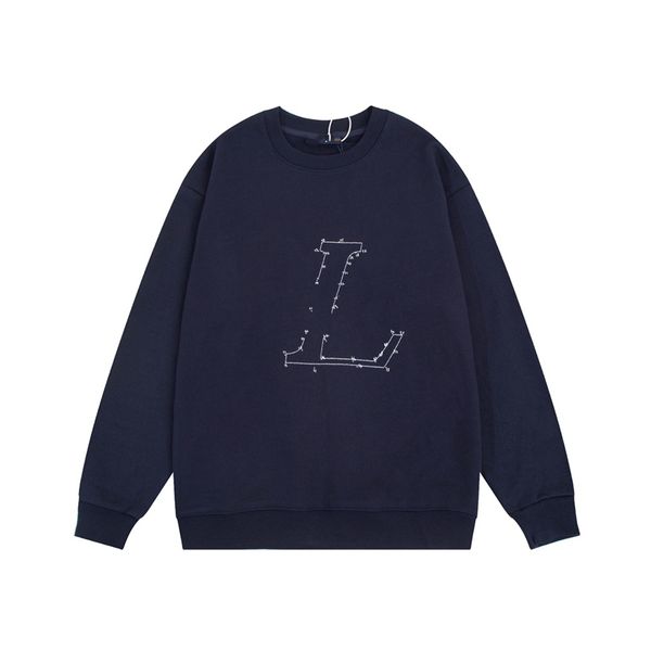 

fashion hoodies sweatshirts louiseity men women printed letter spring and autumn lightweight loose student casual sweatshirt viutonity 10-01, Black