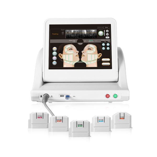 

multifunctional beauty equipment high-intensity focused ultrasound face lifting hifu skin tightening machine, Black;white