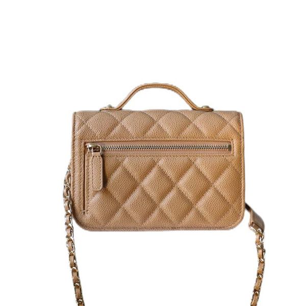 

aaaa fashion handbags shoulder luxurys designer bags genuine leather bag flip cover diagonal messenger crossbody handbag metal chain gold si