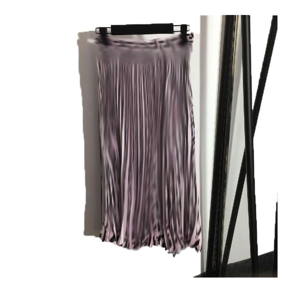 

23ss new women skirt summer mesh dress womens girls designer fashion cotton dress long stretch waist retro solid pleated letter print dres s, Black;gray