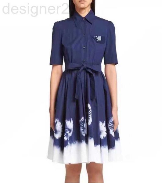 

casual dresses designer craft shirt dress chest 3d flower letter decorative pleated skirt hem stitching rm2x, Black;gray