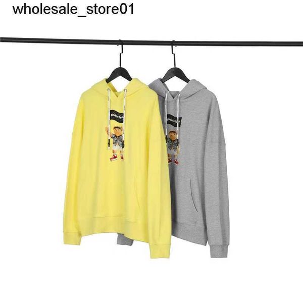 

designer men's hoodies sweatshirts fashion brand pirate bear flag printed men's women's hoodie, Black