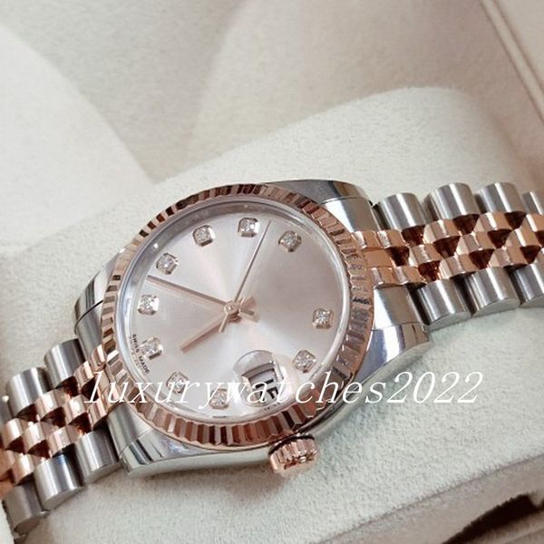 

nf maker womens watch 31mm datejust automatic mechanical female watches jubilee strap fine steel 2813 movement sapphire glass self-winding w, Slivery;golden