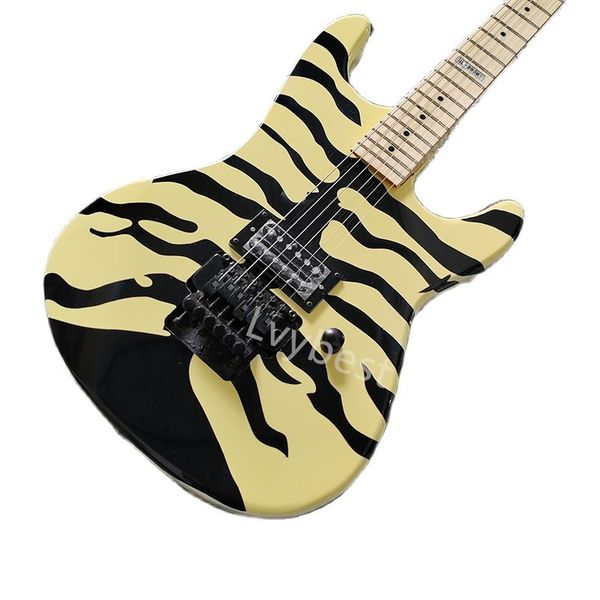 

lvyclassic electric guitar made of solid wood double shake vibrato system professional performance delivery
