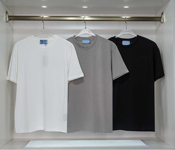 

brand women's t-shirt designer design 22 early autumn new classic men's and women's same style basic casual t-shirt s-xxxl, White