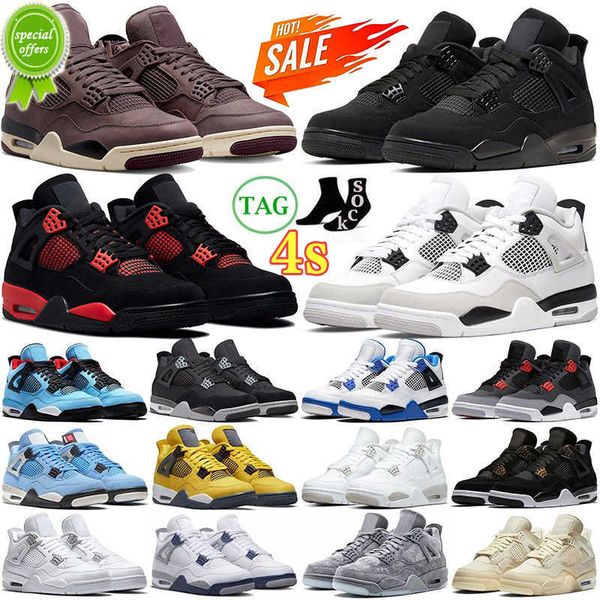 

og jumpman 4 4s mens basketball shoes military black cat canvas university blue red thunder cactus jack 4 4s men women