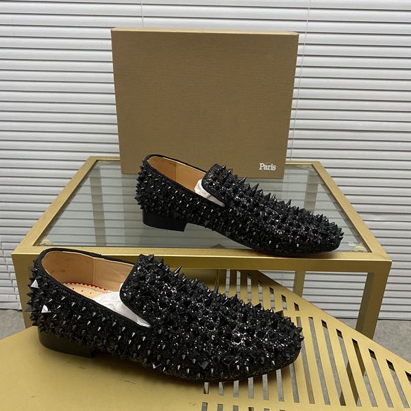 

mens stylish studded shoes handcrafted real leather designer rock style red soles shoes luxury fashion womens diamond encrusted casual shoe, Red;white