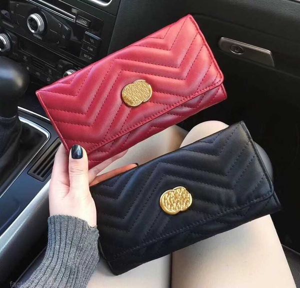 

luxury designer card holders wallets small coin purses holder with box women key wallet handbags bags interior slot, Red;black