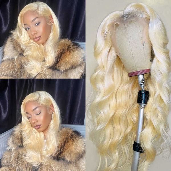 

lace wigs 613 body wave lace front wig 30 inch for black women brazilian hair 13x6 hd transparent honey blonde lace front wig human hair 221, Black;brown