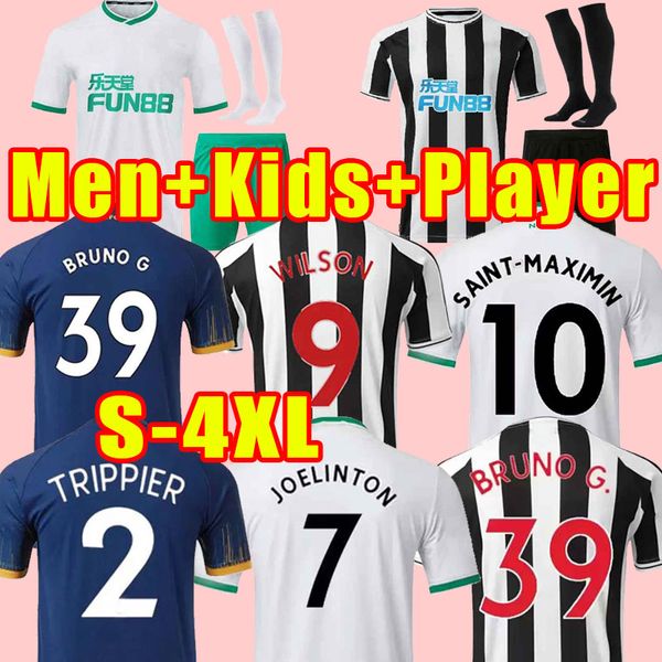 

xxxl 4xl new castle soccer jerseys 22 23 wood bruno g. wilson shelvey almiron 2022 2023 joelinton football shirt nufc gayle maximin trippier, Black;yellow