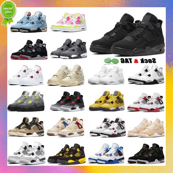 

og jumpman 4s basketball shoes for men high og sail university blue military black cat red thunder bred taupe haze