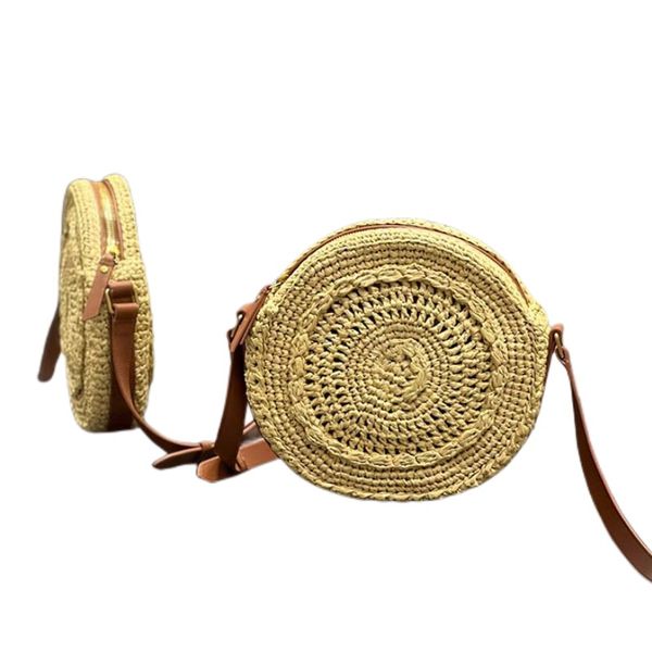 

5a designers bags straw bag fashion women luxurys handbag ladies handbags shoulder luxury crossbody wallet with dustbag round and logo versa