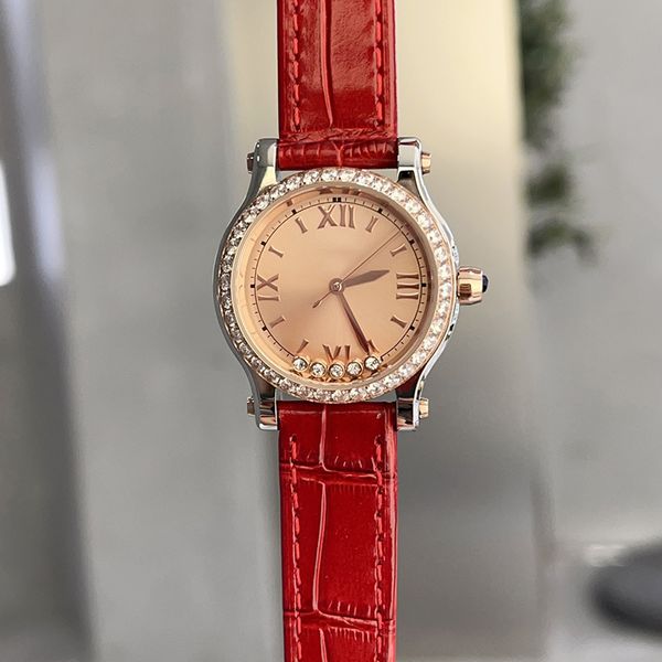 

watches for women quartz movement watch 30mm business ladies wristwatches stainless steel case montre de luxe, Slivery;brown