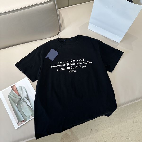 

men's t-shirt 2023 men's t-shirts louiseity fashion cotton soft wrinkle resistant printed letter casual student short sleeve viuto, White;black