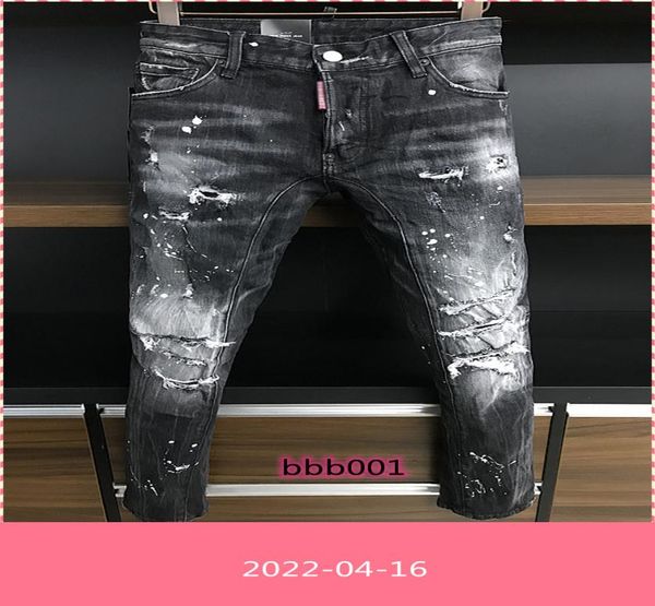 

s men jeans hole light blue dark grey italy brand man039s long pants trousers streetwear denim skinny slim straight d2 biker je3327570