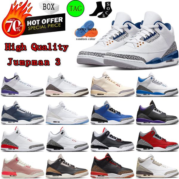 

wholesale basketball shoes 3 3s mens women sports trainers sneakers hundred hollowed neapolitan dark mocha muslin cool grey eur 36-47